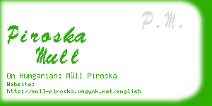 piroska mull business card